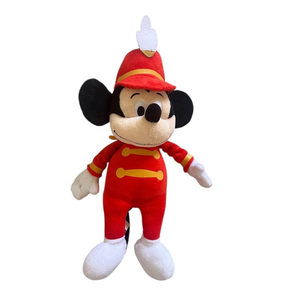Disney Mickey Mouse‎ Band Leader Plush Red Uniform Just Play 15" EC Stuffed Toy